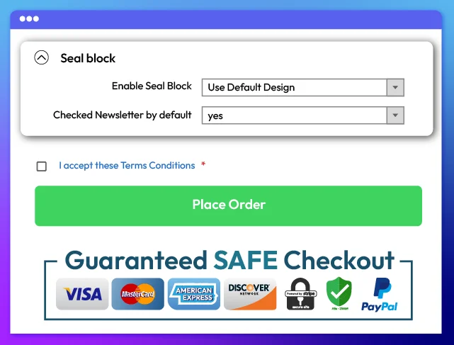 Use security badges to increase trust